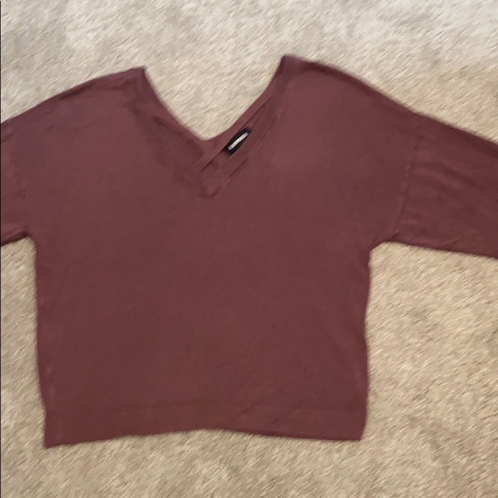 Express Double V Dolman Sweater - Picture 3 of 6